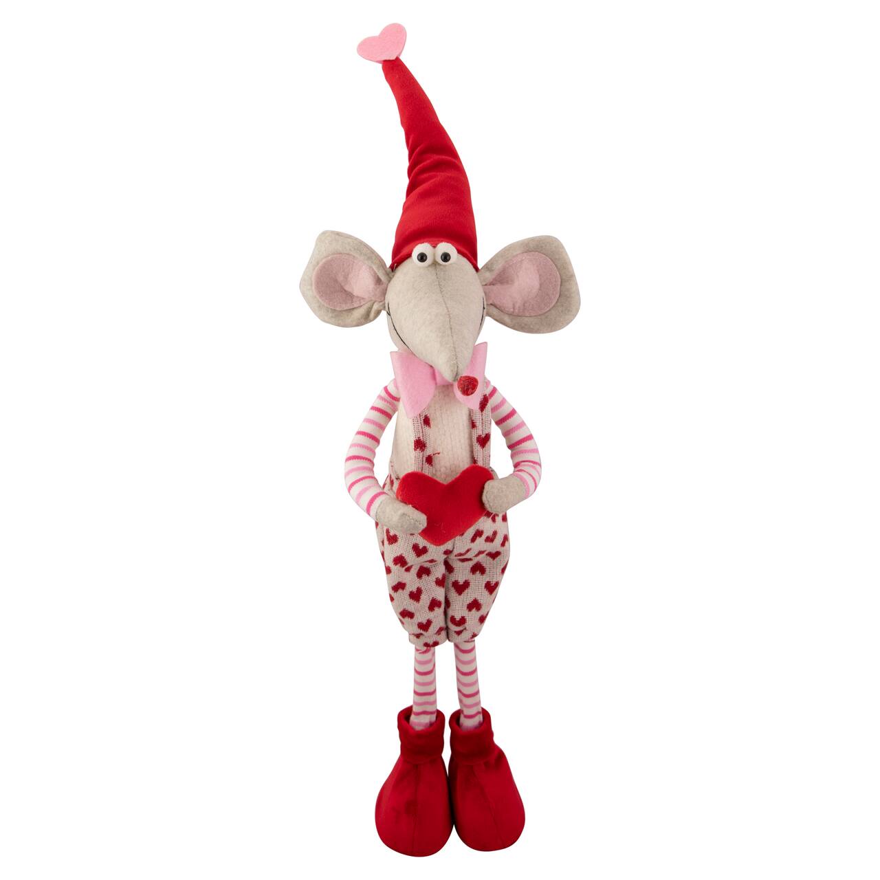 21" Standing Plush Boy Mouse Valentine's Day Figure